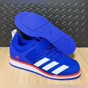 Adidas Powerlift 5 Powerlifting Weightlifting Shoes Lucid Blue IH8237 Men Sz 8.5